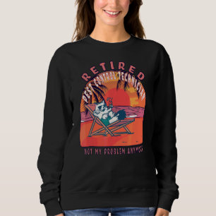 Remüde Pest Kontrolle Techniker Vintag Retiremen Sweatshirt