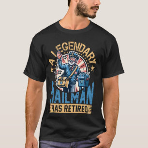 Remüde Postarbeiter Mailman Postman Post Office T-Shirt