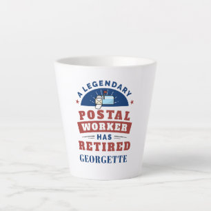 Remüde Postarbeiter Mailman Retirement Milchtasse