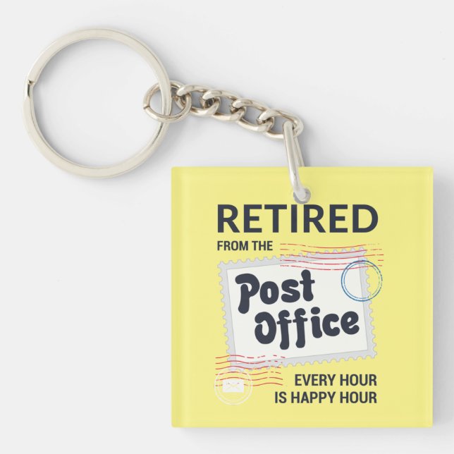 Remüde Postarbeiter Rentirement Mailman Funny Schlüsselanhänger (Vorderseite)