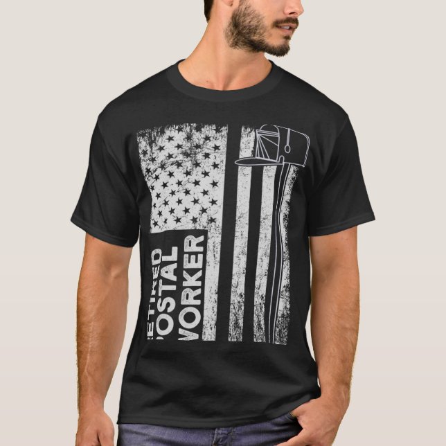 Remüde Postarbeiter Scoring Mailman Retirement D T-Shirt (Vorderseite)