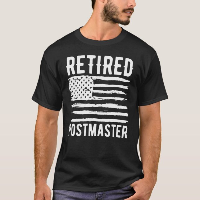 Remüde Postmaster Professionelle amerikanische Fla T-Shirt (Vorderseite)