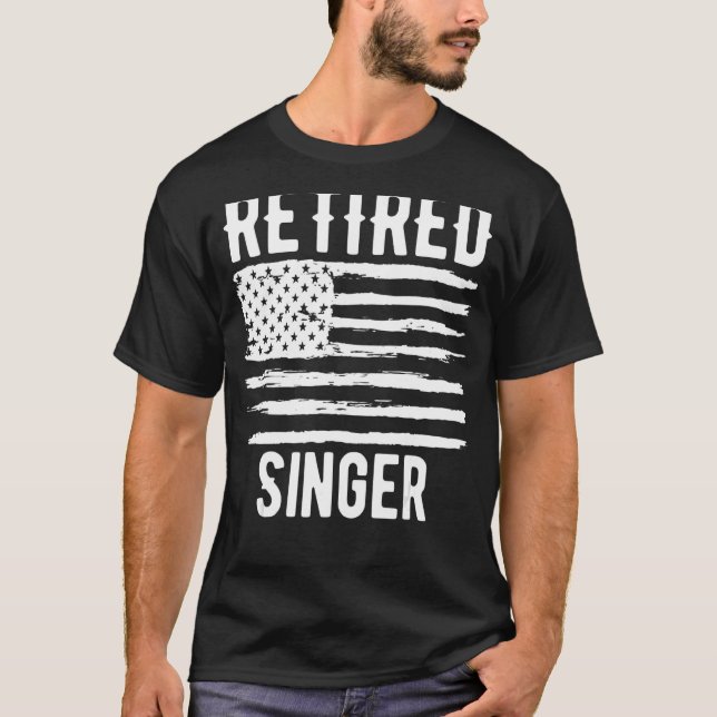 Remüde Singer Profession American Flag T-Shirt (Vorderseite)