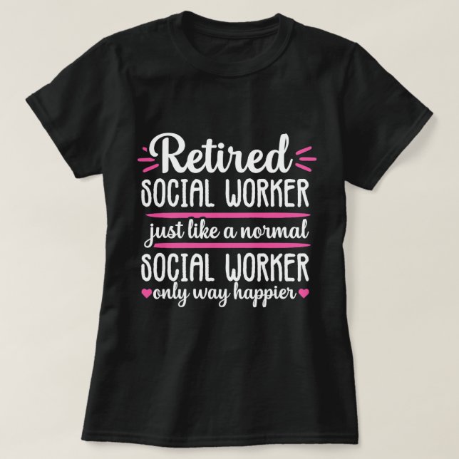 Remüde Sozialarbeiter Funny Gift für Frauen T-Shirt (Design vorne)