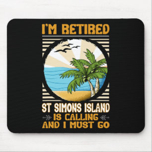 Remüde US Coast Funny Sea Lover St Simons Island Mousepad