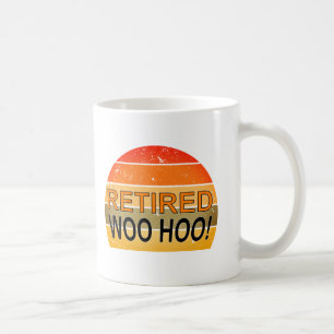 Remüde Woo Hoo mit Vintagem Sonnenuntergang Kaffeetasse