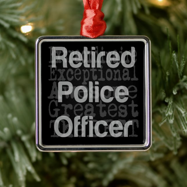 Remüder Polizeibeamter Extraordinator Ornament Aus Metall (Baum)
