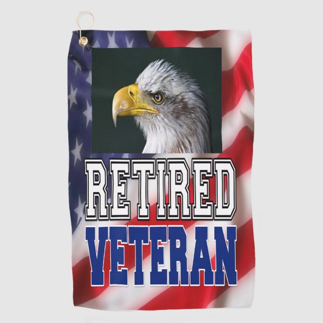 Remüder Veteran Golfhandtuch (Vorderseite)