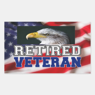 Remüder Veteran Rechteckiger Aufkleber