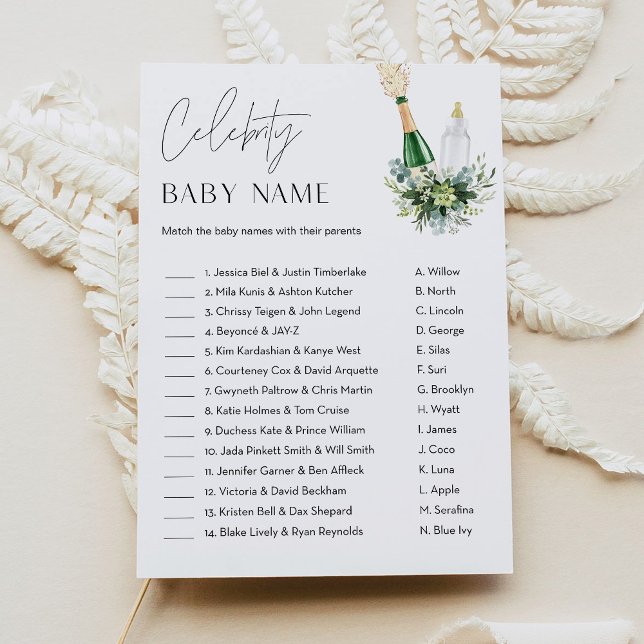 REMY Celebrity Baby Name Game - Poppin Flaschen Einladung (Von Creator hochgeladen)