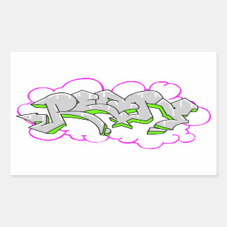 Remy Name Graffiti Rechteckiger Aufkleber