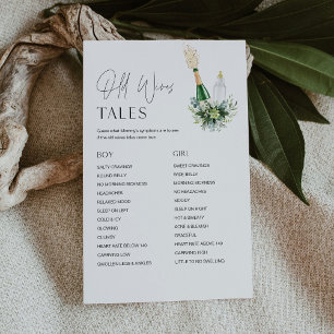REMY Old Ehefrauen Tales Baby Shower Game Card