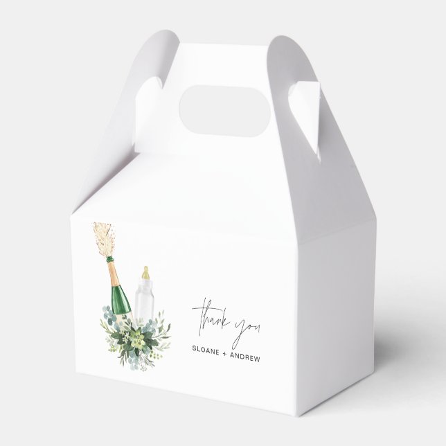 REMY Poppin Flaschen Babydusche Geschenkschachtel (Vorderseite)