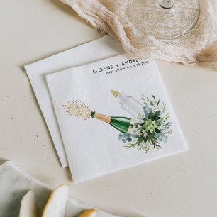 REMY Poppin Flaschen Babydusche Serviette