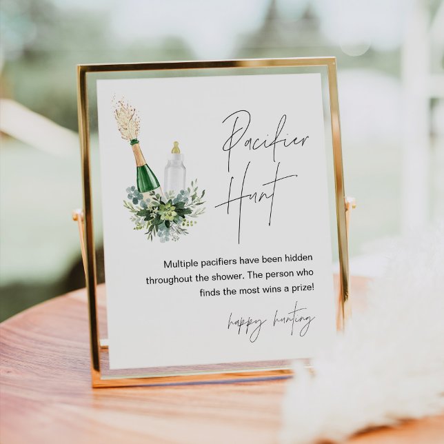 REMY Schnuller Hunt Baby Shower Spielzeichen Poster (Von Creator hochgeladen)