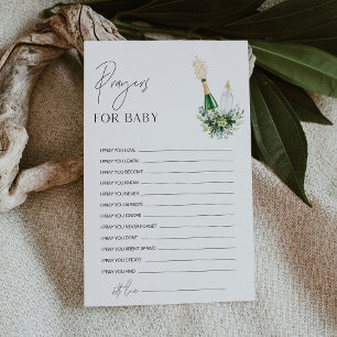 REMYER-Gebete für Babyduschenberatungskarte