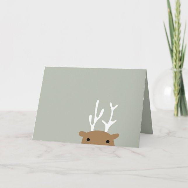 Ren-Karte Feiertagskarte (Vorderseite)