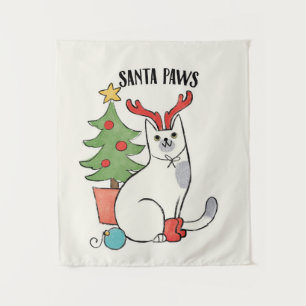 Ren-Katze Sankt-Tatzen-  Wandteppich