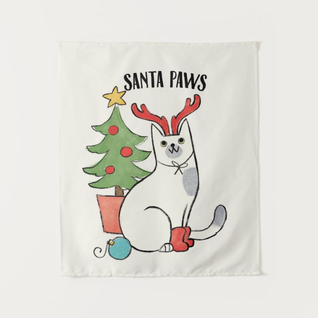 Ren-Katze Sankt-Tatzen-| Wandteppich (Vorderseite)