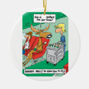 Ren können fliegen! keramikornament