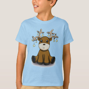 Ren mit gelben Sternen T-Shirt