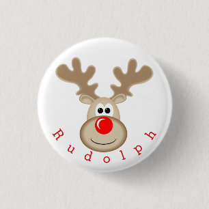 Ren-Rudolph-Rotnase Button