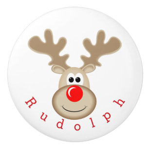 Ren-Rudolph-Rotnase Keramikknauf