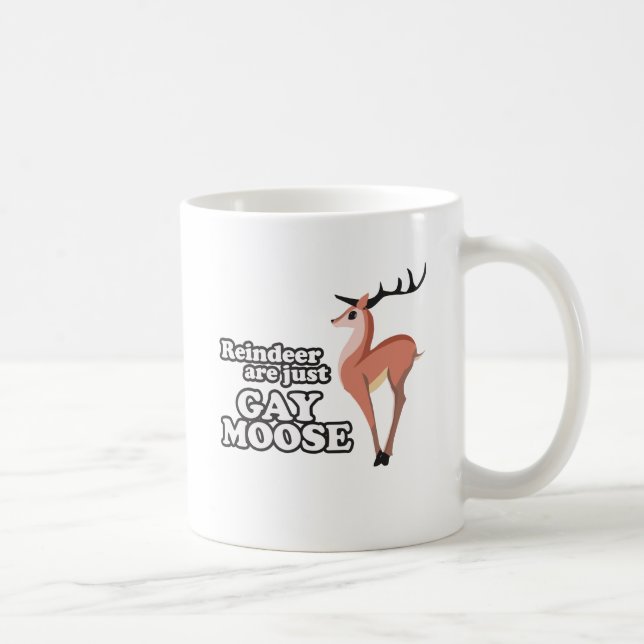 REN SIND GERADE HOMOSEXUELLER ELCH - .PNG KAFFEETASSE (Rechts)