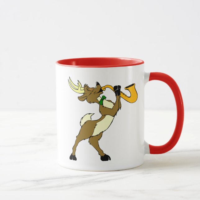 Ren und Saxophon Tasse (Rechts)