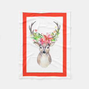 Ren-WeihnachtsFleece-Decke Fleecedecke