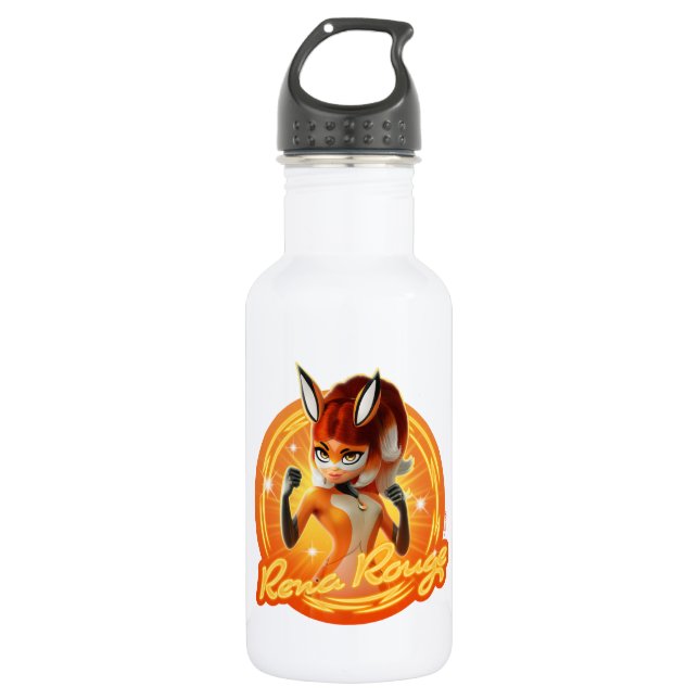 Rena Rouge Circle Abzeichen Edelstahlflasche (Vorderseite)