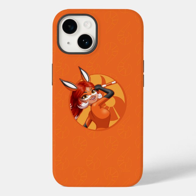 Rena Rouge Orange Abzeichen Case-Mate iPhone 14 Hülle (Rückseite)