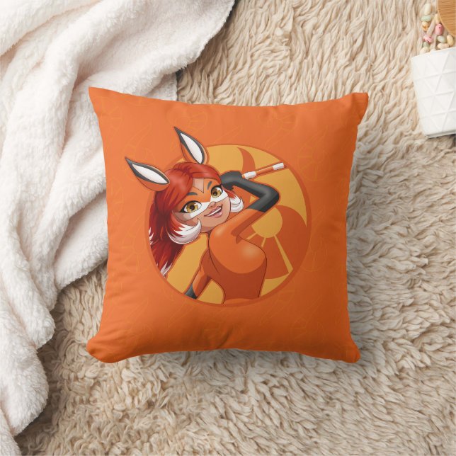 Rena Rouge Orange Abzeichen Kissen (Decke)