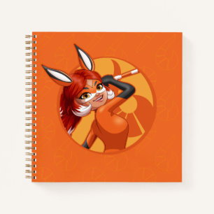 Rena Rouge Orange Abzeichen Notizbuch