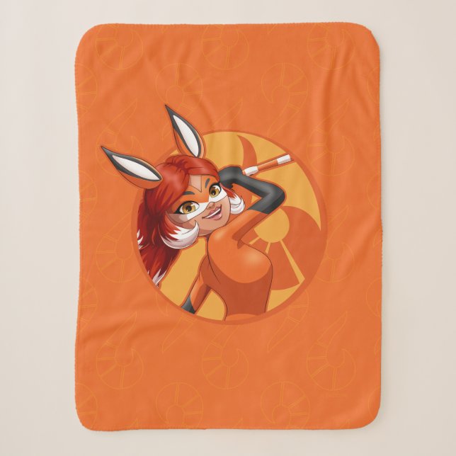 Rena Rouge Orange Abzeichen Sherpadecke (Vorderseite)
