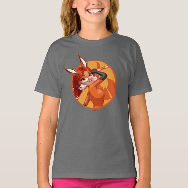 Rena Rouge Orange Abzeichen T-Shirt (Vorderseite)