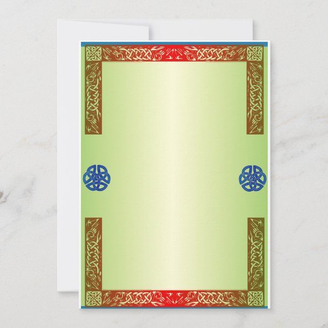 Renaisaince Mittelalterliche Hochzeit Einladung (Vorderseite)