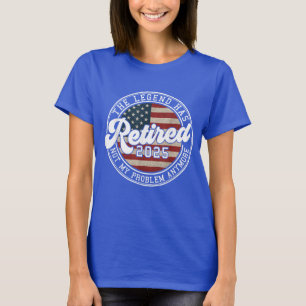Renaissance 2025 Rente Männer Frauen Retro USA Fla T-Shirt