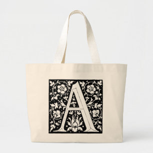 Renaissance-Alphabet-Buchstabe-A-Tragetasche Jumbo Stoffbeutel