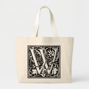 Renaissance-Alphabet Buchstabe W Tragetasche