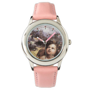 RENAISSANCE ANGEHEND MIT LANDSCHAFTSZENTRUM, rosa  Armbanduhr