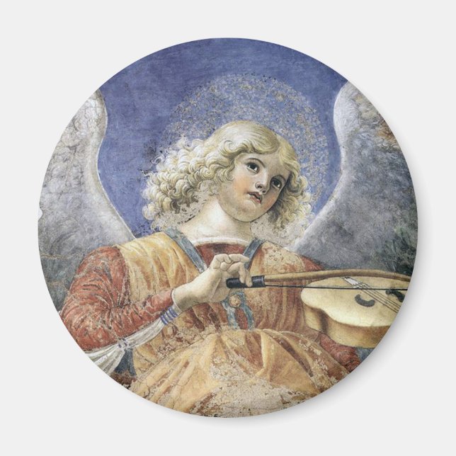 Renaissance Angel Round Magnet Melozzo da Forlì (Vorne)