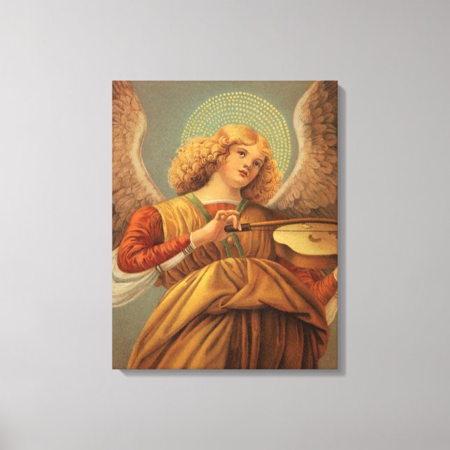 Renaissance Angel Violine Melozzo da Forli Leinwanddruck (Vorderseite)