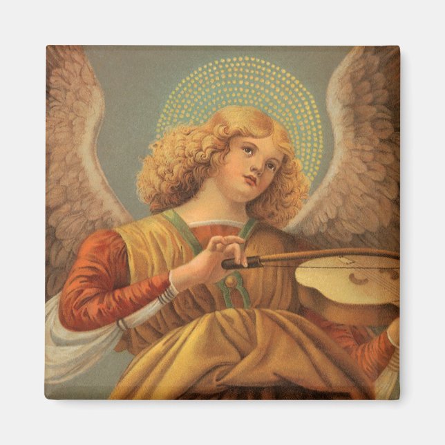 Renaissance Angel Violine Melozzo da Forli Magnet (Vorne)