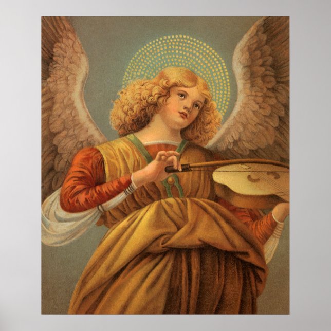Renaissance Angel Violine Melozzo da Forli Poster (Vorne)