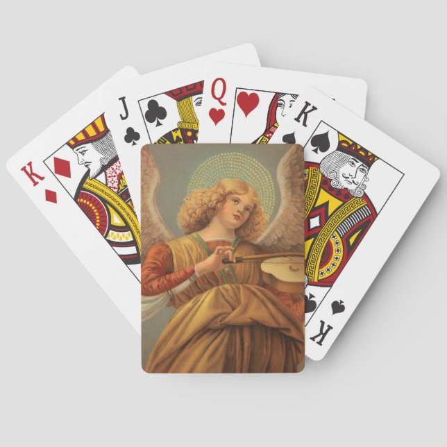 Renaissance Angel Violine Melozzo da Forli Spielkarten (Rückseite)