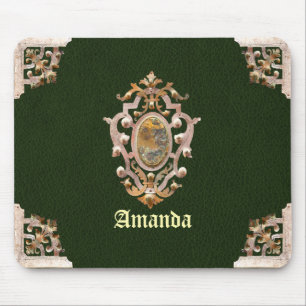 Renaissance Antiquitätenstil (grün) Mousepad