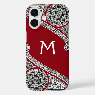 RENAISSANCE ARCHITECT Red Burgundy Monogramm title_seo2