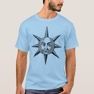 Renaissance Astronomie - Sonnengesicht T-Shirt
