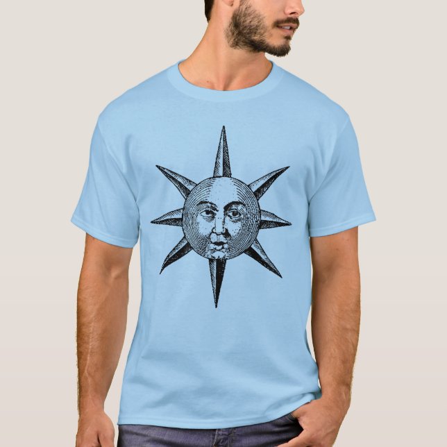 Renaissance Astronomie - Sonnengesicht T-Shirt (Vorderseite)